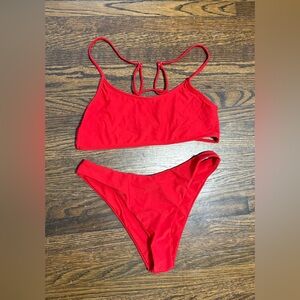Red Women's Bikini Set